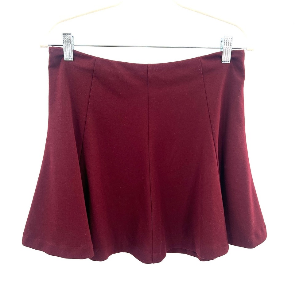 Banana Republic maroon burgundy circle skirt flouncy whimsigoth cottagecore 6 6P
